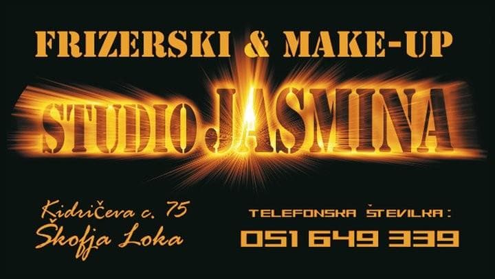 STUDIO JASMINA, FRIZERSTVO IN MAKE UP, ŠKOFJA LOKA cover