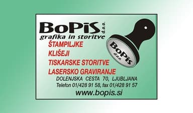 LASERSKO CNC GRAVIRANJE LJUBLJANA, IZDELAVA ŠTAMPILJK LJUBLJANA, KLIŠE ZA TISK LJUBLJANA
