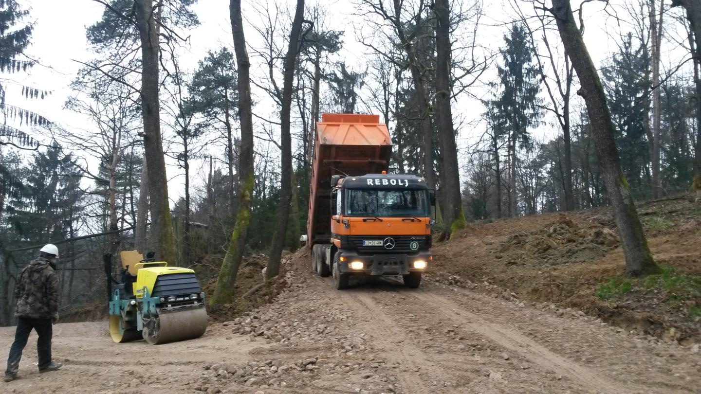 Izkopi z bagrom, rušitvena dela, prevozi