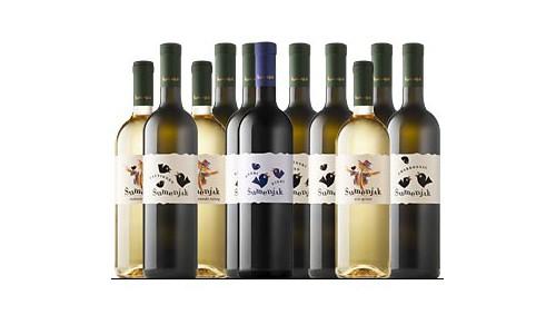 Sauvignon-Chardonnay-Renski rizling- Alter- Modri pinot- Kerner & Renski rizling- Rumeni muškat