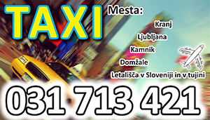 TAKSI KAMNIK, DOMŽALE NON STOP, TAXI PREVOZI INVALIDOV