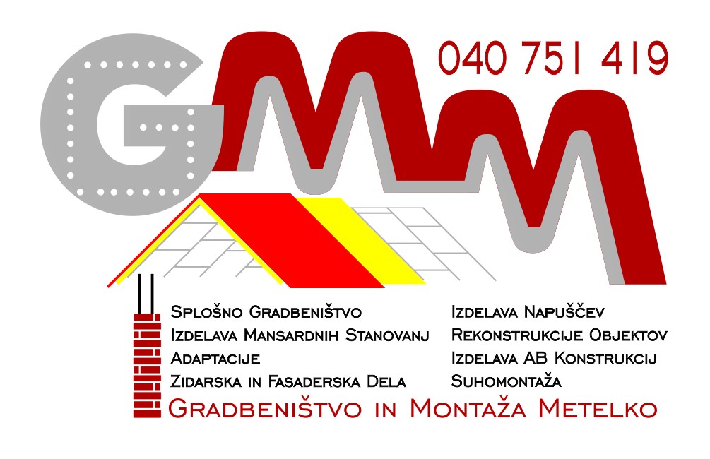 SUHI OMET, STENSKE OBLOGE, PREGRADNE STENE, GMM, GRADBENIŠTVO IN MONTAŽA METELKO, FASADERSTVO